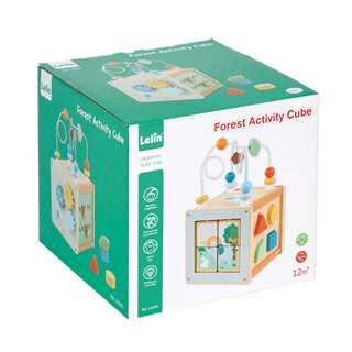 Lelin® Wooden Activity Cube